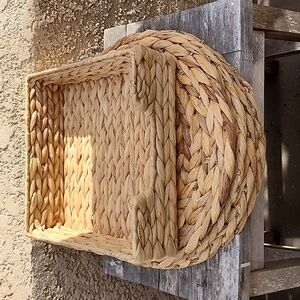 Water Hyacinth Placemats and Tray